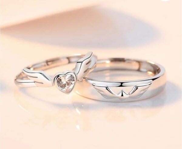 Elegant Adjustable Couple Ring King Queen Ring Valentine Gift for men and women - Image 2